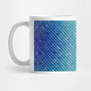 3D abstract blue pattern in the style of lattice characters It's like a braided Mug